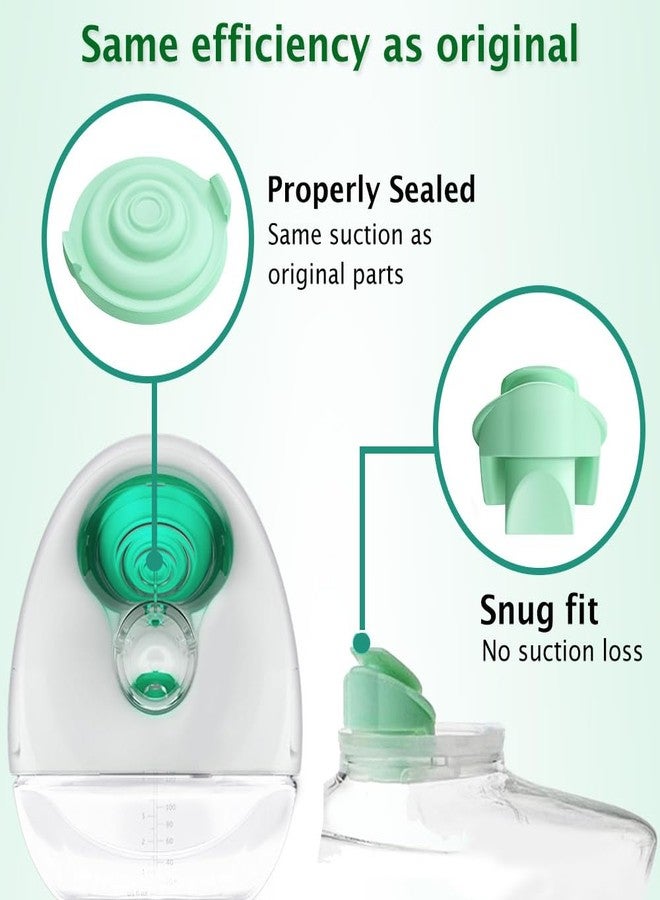 IVARONAL 2pcs Duckbill Valves and 2pcs Pump Seals Diaphragm Compatible with Elvie Breast Pump, Replace for Elvie Pump Valves and Diaphragm, Pump Seal Used for Original Flange, Not Original Parts - Image 3